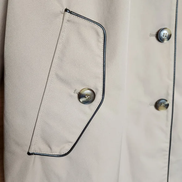 WOMEN'S LAUREN RALPH LAUREN CLASSIC TAN TRENCH COAT JACKET SIZE XL - Picture 8 of 12